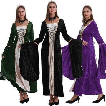 Długie sukienki w stylu vintage na Halloween cos
