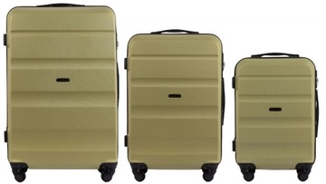 Zestaw/Komplet 3 walizek Wings Lovebird AT01 L,M,S Tea Green/ ZIELONE