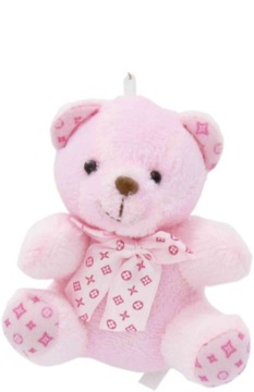 MASKOTKA PRZYWIESZKA MIŚ Z KOKARDKĄ BRELOCZEK 10cm