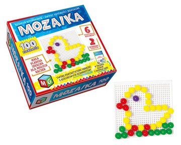 Zestaw edukacyjny dla dzieci MOZAIKA 100element MG