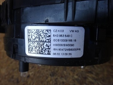 GOLF VI OCTAVIA II PÁSEK KROUŽEK POD VOLANT ULOŽENÍ AIRBAG 5K0953549C