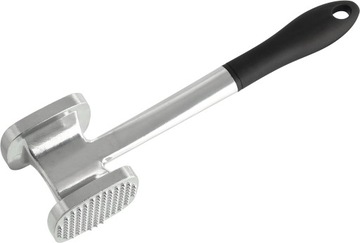 TŁUCZEK DO MIĘSA SREBRNO CZARNY 28 CM