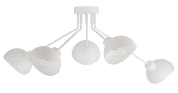 Designerski Nowoczesny SIGMA ROY 5 plafon biały LED
