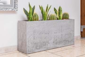 Donica z betonu architektonicznego LINEA 60x22x40