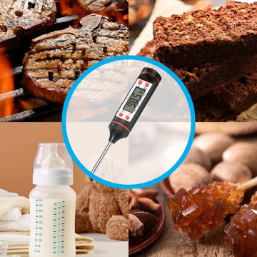 ЭЛЕКТРИЧЕСКИЙ КУХОННЫЙ ТЕРМОМЕТР ДЛЯ МЯСА, ГРИЛЯ, БАРБЕКЮ, ВИНА, ЖК-ЗОНД