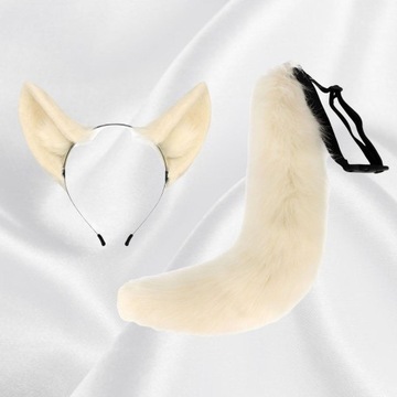 Fox Ears Tail Cosplay Animal Furry