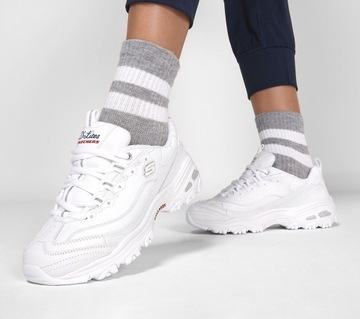 Buty Damskie Skechers 11931WNVR D'LITES FRESH START Białe 39