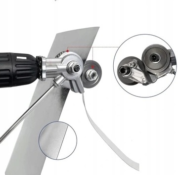 ПЕРЕХОДНИК ДЛЯ РЕЗКИ ЛИСТОВОГО МЕТАЛЛА ПОД ДРЕЛЬ