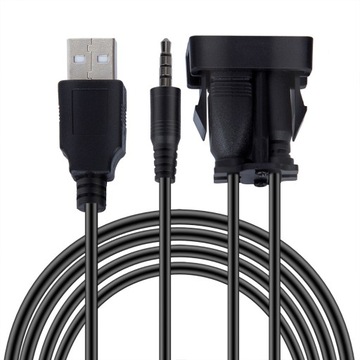 Автомобильный удлинитель Радио USB AUX SOCKET 2м
