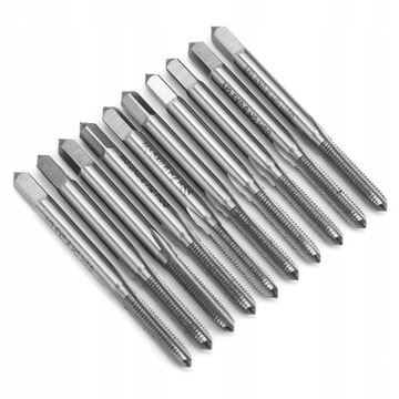 10 sztuk M3.5x0.6 gwintownik prosty flet stal