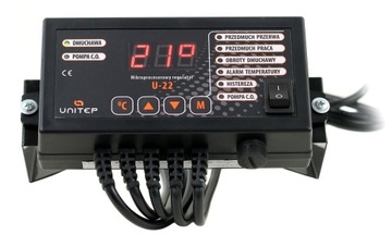 Sterownik U-22 do kotła pieca regulator OBSŁUGA - DMUCHAWA + POMPA CO