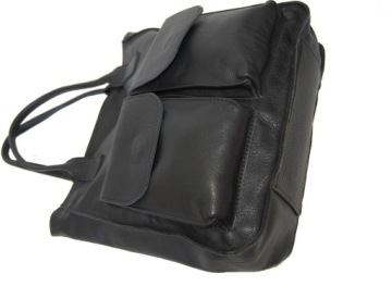 Большая сумка через плечо из натуральной кожи XXL