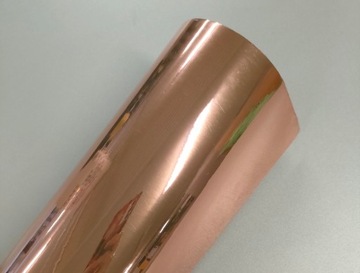 Folia samoprzylepna ROSE GOLD lustro różowe szer.1m 50mic