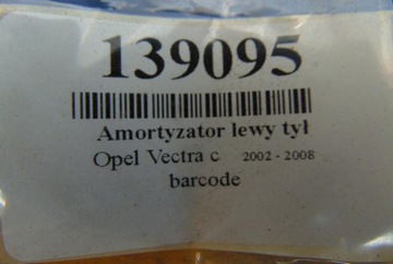 TLUMIČ LEVÝ ZADNÍ (GWINTOWANE) OPEL VECTRA C 2.2 BENZÍN SEDAN 5D