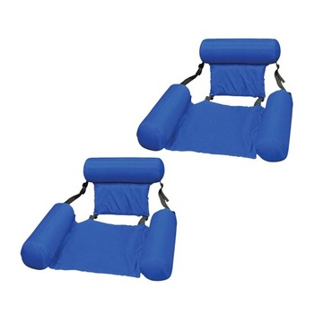 Dovewill 2Set Inflatable Floating Bed Row Lounge Swimming Pool Air Sofa