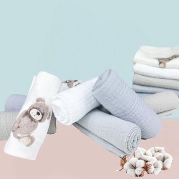 Подгузники Plumeri Muslin, набор из 10 цветов, 30х30 см.