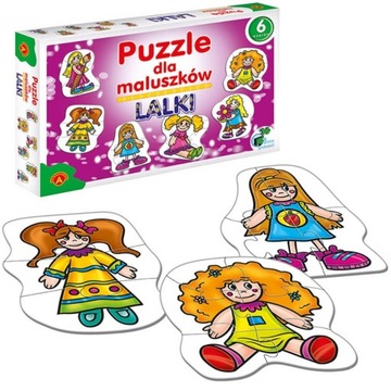 PUZZLE DLA MALUSZKA LALKI ALEXANDER 6 WZORÓW 27EL