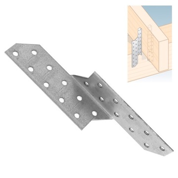 LK2 СОЕДИНИТЕЛЬ ДЛЯ СТРОИЛ 170x32x2 ПРАВЫЕ СОЕДИНИТЕЛИ 10 шт. DOMAX ОЦИНКОВАННЫЕ