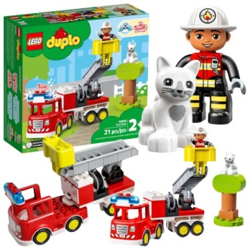 LEGO DUPLO ПОЖАРНАЯ БРИГАДА МАШИНА 10969 ПОЖАРНАЯ МАШИНА БОЛЬШИЕ БЛОКИ