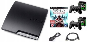 Konsola PS3 Sony Playstation 3 Slim 320GB + 2 Pady + Gra