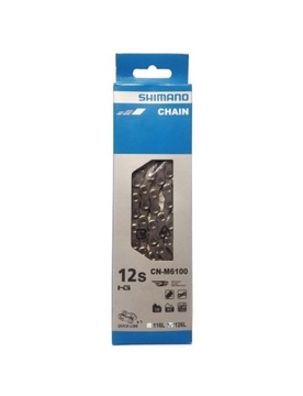 ŁAŃCUCH ROWEROWY SHIMANO DEORE M6100 12 RZĘDÓW EBIKE + SPINKA 126 OGNIW