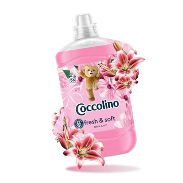 COCCOLINO FRESH&SOFT PŁYN DO PŁUKANIA TKANIN SILK LILY 1,7L = 68 PRAŃ
