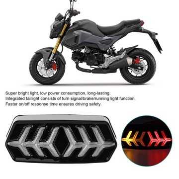 Задний фонарь для мотоцикла, указатель поворота, стоп-сигнал, подходит