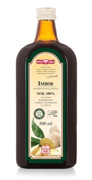 Sok Imbir z cytryną 100% 500ml - Polska Róża