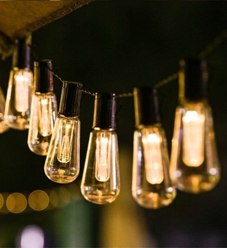 СОЛНЕЧНАЯ САДОВАЯ ГИРЛЯНДИЯ 20LED ЛАМПОЧКИ - ЛАМПЫ