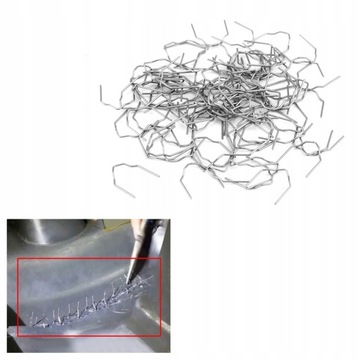 100 SZT. 0.8MM ZSZYWKI DO ZGRZEWARKI PLASTIKU