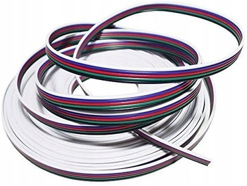 КАБЕЛЬ для светодиодных лент RGBW, 5 жил, 5х0,35, 1 м