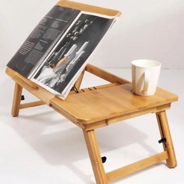 СТОЛИК ДЛЯ НОУТБУКА ДЛЯ КРОВАТИ ПОДСТАВКА ДЛЯ КОМПЬЮТЕРА ДЕРЕВЯННАЯ РЕГУЛИРУЕМАЯ ПОЛКА