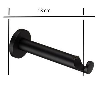 Одинарный карниз, металлический, черный Modern 19 140