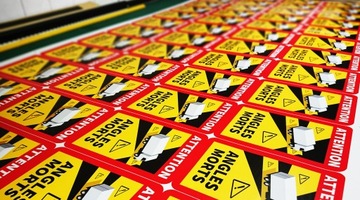 5 шт. Наклейки ANGLE MORTS France Dead BUS p.