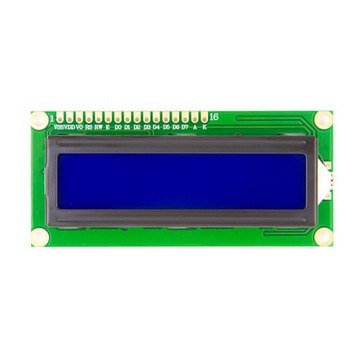 Niebieski wyświetlacz LCD 1602 16x2 HD44780 5V do Arduino Raspberry Pi