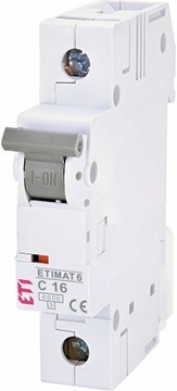 Wyłącznik instalacyjny 1P C 16A 6kA 002141516 ETI