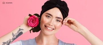 Шелковый тюрбан, 100% шелк - вереск