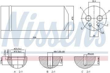 NISSENS SUŠIČ KLIMATIZACE VOLKSWAGEN PASSAT B5