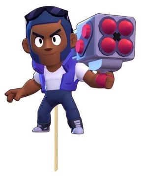 ТОПЕРСЫ ДЛЯ ТОРТА ТОРКАПЫ КУПЕТЫ УКРАШЕНИЯ BRAWL STARS BRAYER LEON 8 шт.