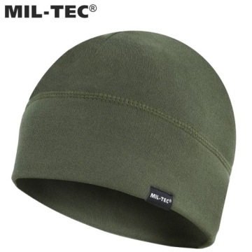 ТЕРМОАКТИВНАЯ СПОРТИВНАЯ ЗИМНЯЯ ШАПКА MIL-TEC ШАПКА МЯГКИЙ ФЛИС Оливковый