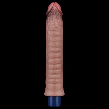 STRAINED PLATINUM Real Softee Вибратор 24,5 см PLEASURE GIVER PENIS XL