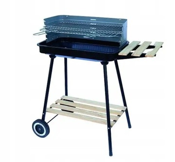 Grill Prostokątny Boczna Półka