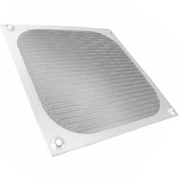 ALUMINIOWA OSŁONA WIATRAKA WENTYLATORA GRILFILTR PRZECIWKURZOWY 8cm SREBRNY
