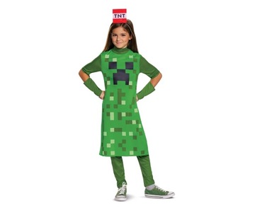 Strój Dziewczynka Creeper Minecraft 7-8 lat