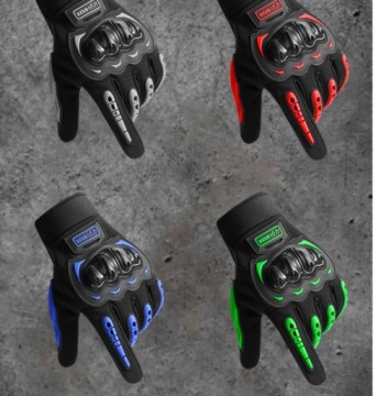 Мотоциклетные перчатки Летние сенсорные перчатки для скутера и велосипеда СИНИЙ L