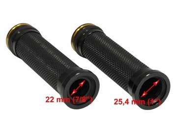 КОРОТКИЕ РУЧКИ, РУКОЯТКИ ПЕРЕКЛЮЧАТЕЛЕЙ, 22 мм, мотоциклетный золотой