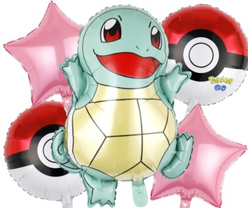 Balony foliowe SQUIRTLE POKEMON POKEBAL URODZINY 5