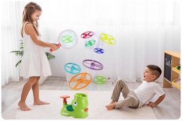 АРКАДНАЯ ИГРУШЕЧНАЯ ПУСКОВАЯ УСТАНОВКА С ЛЕТАЮЩИМ ДИСКОМ + ИГРА НА ЛОГИКУ