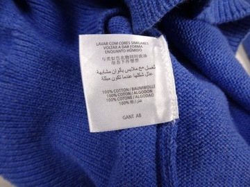 Gant Sweter Bluza Bawełna V-Neck M