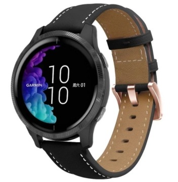 КОЖАНЫЙ РЕМЕШОК 20 ММ ДЛЯ GARMIN VENU / VENU 2 PLUS / VENU SQ / SQ2 - ЦВЕТА